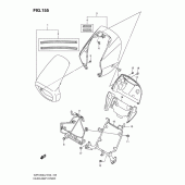 Схема узла: Накладка фары (Vzr1800zl2 e51) для Suzuki VZR1800 Intruder M1800R/ Boulevard M109R