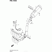 Схема вузла: Вихлопна система (Gsx-R1000L6 E03) для Suzuki GSX-R1000