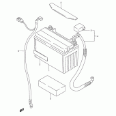 Схема вузла: Акумулятор для Suzuki GSX750