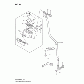 Схема узла: Передний тормозной цилиндр для Suzuki GZ125 Marauder