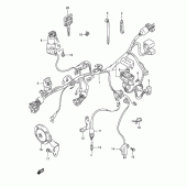 Схема вузла: Електропроводка (Model m/n/p/r) для Suzuki DR800