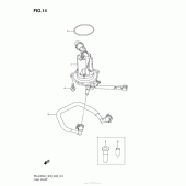 Схема узла: Топливный насос для Suzuki RM-Z450