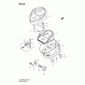 Схема узла: Спидометр (Sv1000s/s1/s2) для Suzuki SV1000