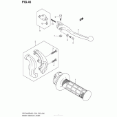 Схема узла: Правая ручка руля для Suzuki DR-Z400 DR-Z400SM