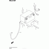 Схема вузла: Акумулятори (Gsx-R1000Al7 E33) для Suzuki GSX-R1000