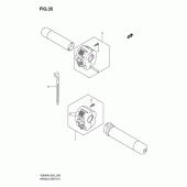 Схема вузла: Пульт керування рульовим (Model k5/k6) для Suzuki VZ800 Intruder M800/ Boulevard M50