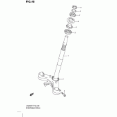 Схема узла: Рулевая траверса для Suzuki UH200 Burgman