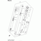 Схема узла: Вилка передней оси (Vl1500Bl4 E03) для Suzuki VL1500 Boulevard C90