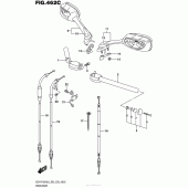 Схема вузла: Кермо & Тросики (Gsx-R1000L6 E33) для Suzuki GSX-R1000