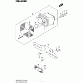 Схема вузла: Задній ліхтар (Стоп-сигнал) (Dr200Sl6 E33) для Suzuki DR200 DR200S