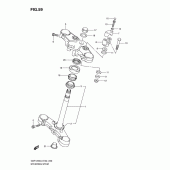 Схема вузла: Рульова траверса для Suzuki GSF1250 Bandit