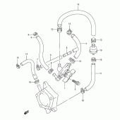 Схема вузла: Паливний кран Suzuki DR800