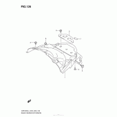 Схема вузла: Задній бризковик Suzuki VZR1800 Boulevard M109R