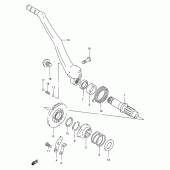 Схема вузла: Кікстартер для Suzuki RM250