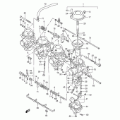 Схема узла: Карбюратор (Gsx-r400rl/rm/rn/rp/rr) для Suzuki GSX-R400