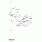 Схема узла: Нижний обтекатель (Gs500fk6/fuk6) для Suzuki GS500