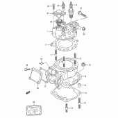 Схема узла: Цилиндр для Suzuki TS200