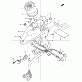 Схема вузла: Спідометр (Model y/k1/k2) для Suzuki VL125 Intruder LC