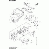 Схема узла: Задний фонарь (Стоп-сигнал) (Gsx1300Ral5 E03) для Suzuki GSX1300 Hayabusa