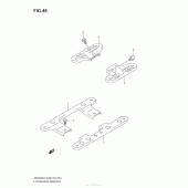 Схема узла: Кронштейны панели для ног для Suzuki AN650 Burgman (EU analogue of SkyWave)