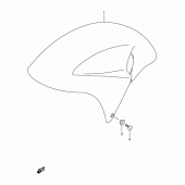 Схема вузла: Переднє крило для Suzuki TL1000