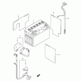 Схема вузла: Акумулятор для Suzuki TL1000