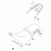 Схема узла: Сиденье (Model m/n/p) для Suzuki TS125