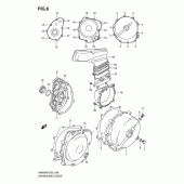 Схема узла: Крышки картера для Suzuki AN650 Burgman (EU analogue of SkyWave)