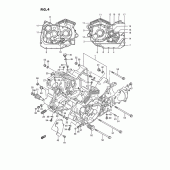 Схема вузла: Картер двигуна для Suzuki VS1400 Intruder 1400
