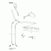 Схема вузла: Кермо & Тросики для Suzuki GSF1250 Bandit
