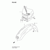 Схема узла: Переднее крыло (Model k9) для Suzuki DR-Z400 DR-Z400SM