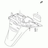 Схема узла: Заднее крыло для Suzuki UH150 Burgman
