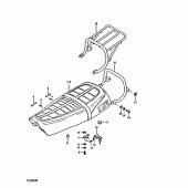 Схема узла: Сиденье для Suzuki TS250