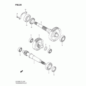 Схема узла: Трансмиссия для Suzuki UX150 Sixteen
