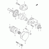 Схема вузла: Масляний насос для Suzuki DR-Z400 DR-Z400E