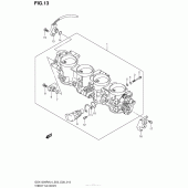 Схема узла: Дроссельная заслонка для Suzuki GSX1300 Hayabusa