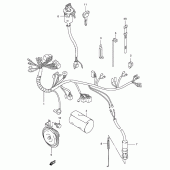 Схема вузла: Електропроводка (P9) для Suzuki TS125