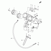 Схема вузла: Спідометр (Model s/t) для Suzuki DR800