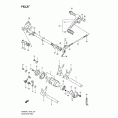 Схема узла: Копирный вал & Вилки & Вал переключения для Suzuki SV650