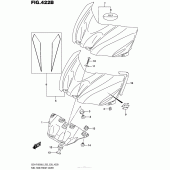 Схема вузла: Накладка паливного бака (Gsx-R1000L6 E28) для Suzuki GSX-R1000