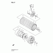 Схема вузла: Зчеплення для Suzuki DR650 DR650SE