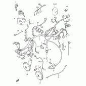 Схема вузла: Електропроводка (Model s/t/v) для Suzuki RF600