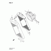 Схема вузла: Радіатор для Suzuki VZ800 Intruder M800/Boulevard M50