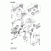 Схема вузла: Електропроводка (An400k5/k6 p37) для Suzuki AN400 Burgman (EU analogue of SkyWave)