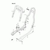 Схема вузла: Опори пасажира для Suzuki LS650 Savage