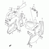 Схема вузла: Бічні панелі (Model k4) для Suzuki VL800 Intruder Volusia