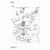 Схема узла: Карбюратор для Suzuki RM-Z250