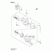 Схема вузла: Водяний насос Suzuki DL650 V-Strom