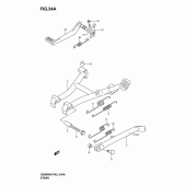 Схема узла: Подставка (Model k4/k5/k6) для Suzuki GS500