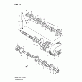 Схема узла: Трансмиссия для Suzuki LS650 Boulevard S40